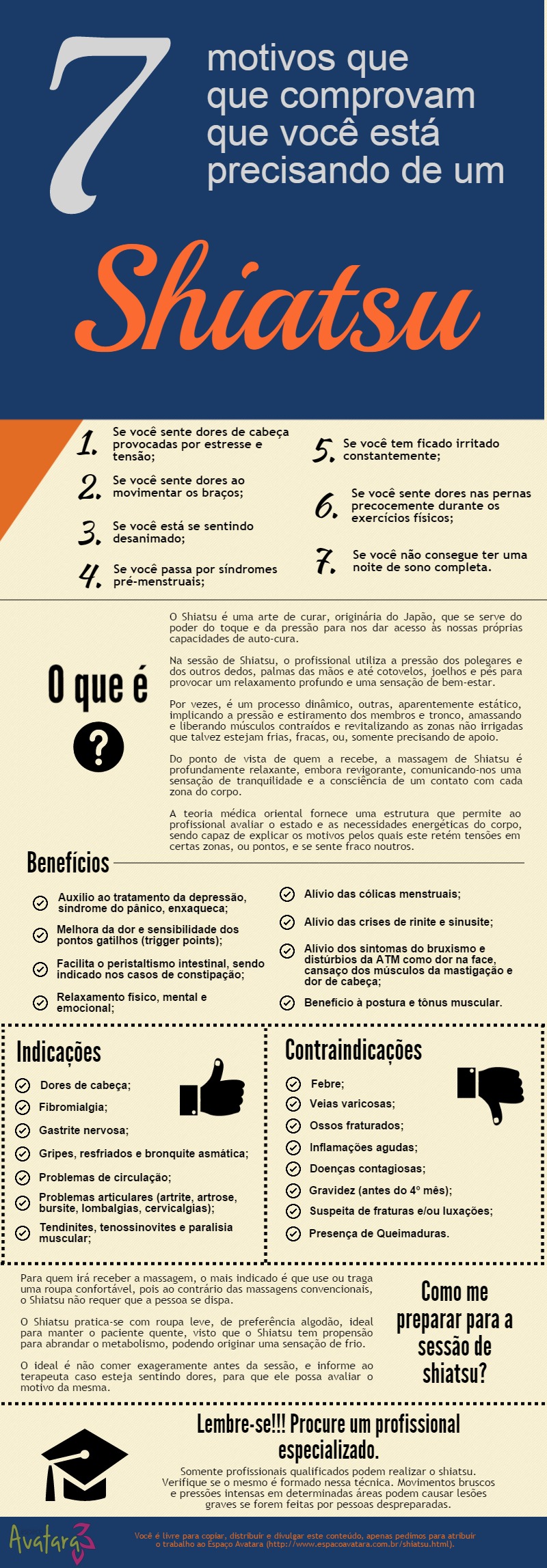 Infográfico: 7 motivos de que você precisa de shiatsu